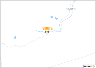 map of Bodie