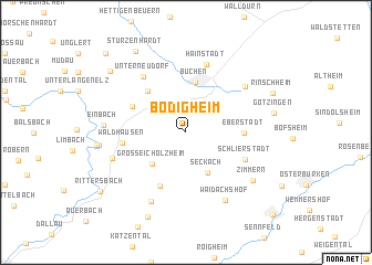 map of Bödigheim