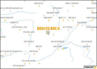 map of Bodingbach