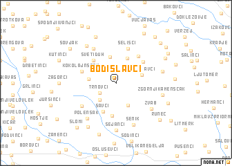 map of Bodislavci