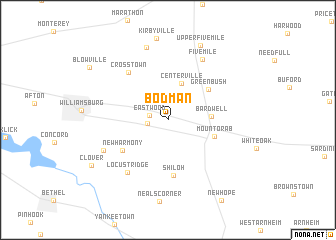 map of Bodman