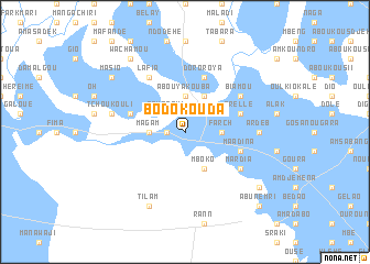 map of Bodo Kouda