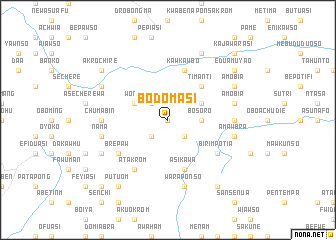 map of Bodomasi