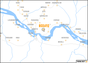 map of Bodro