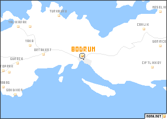 map of Bodrum