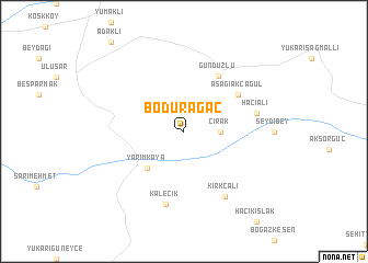 map of Bodurağaç