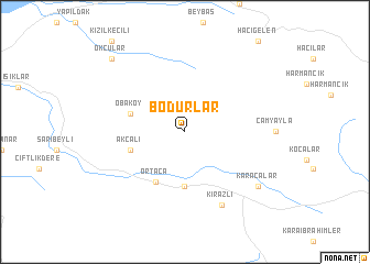 map of Bodurlar