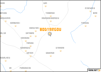 map of Bodyargou