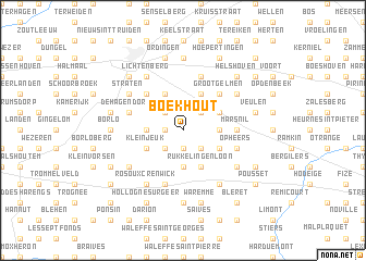 map of Boekhout