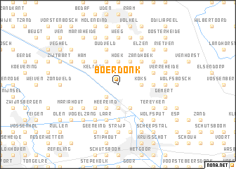 map of Boerdonk