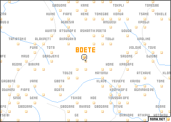 map of Boete
