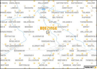 map of Boezinge