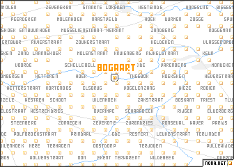 map of Bogaart