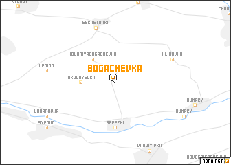 map of Bogachëvka