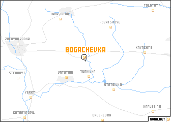 map of Bogachëvka