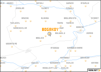 map of Boğaköy