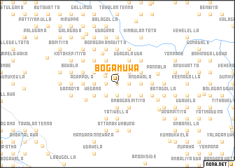 map of Bogamuwa
