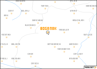 map of Boğanak