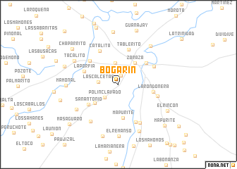 map of Bogarín