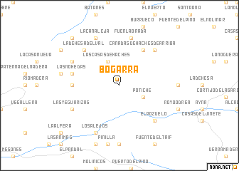 map of Bogarra