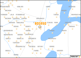 map of Bogaso