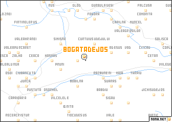 map of Bogata de Jos