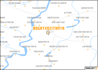 map of Bogátközitanya