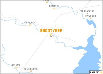 map of Bogatyrëv