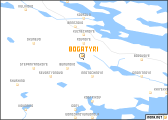 map of Bogatyri