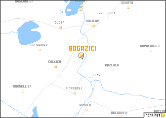 map of Boğaziçi