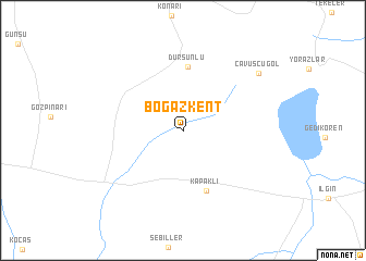 map of Boğazkent