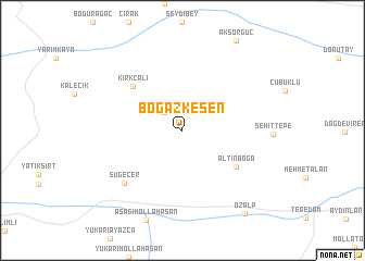 map of Boğazkesen