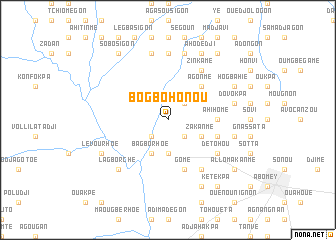 map of Bogbohonou