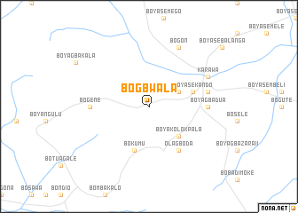 map of Bogbwala