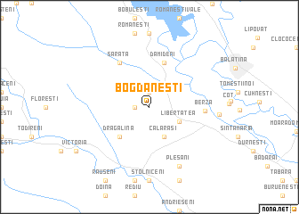 map of Bogdăneşti