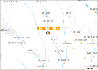 map of Bogdanovca