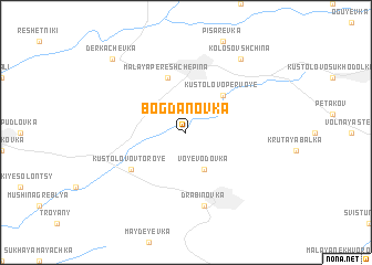 map of Bogdanovka