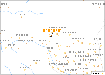 map of Bogdašić