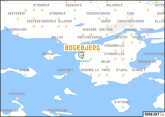 map of Bøgebjerg