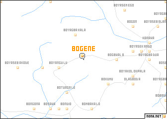 map of Bogene