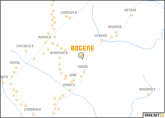 map of Bogene
