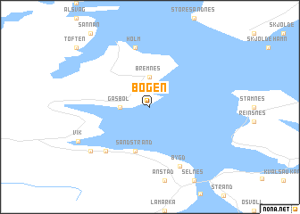 map of Bogen