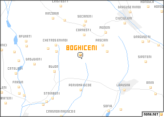 map of Boghiceni