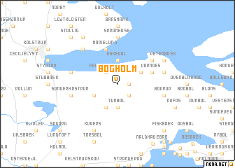 map of Bøgholm