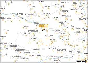 map of Bogić