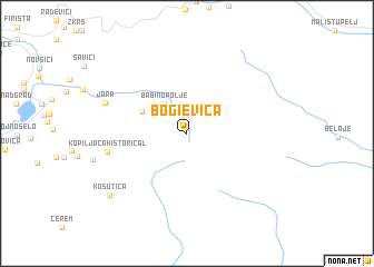 map of Bogi°evica