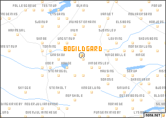 map of Bøgildgård