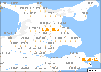 map of Bognæs