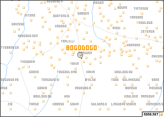 map of Bogodogo