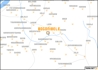 map of Bogonibélé